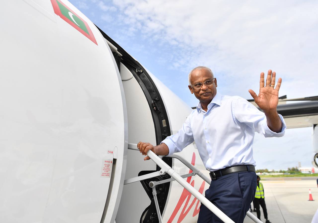 ރައީސް، މުލަކަތޮޅަށް ކުރައްވާ ދަތުރުފުޅު ފަށްޓަވައިފި