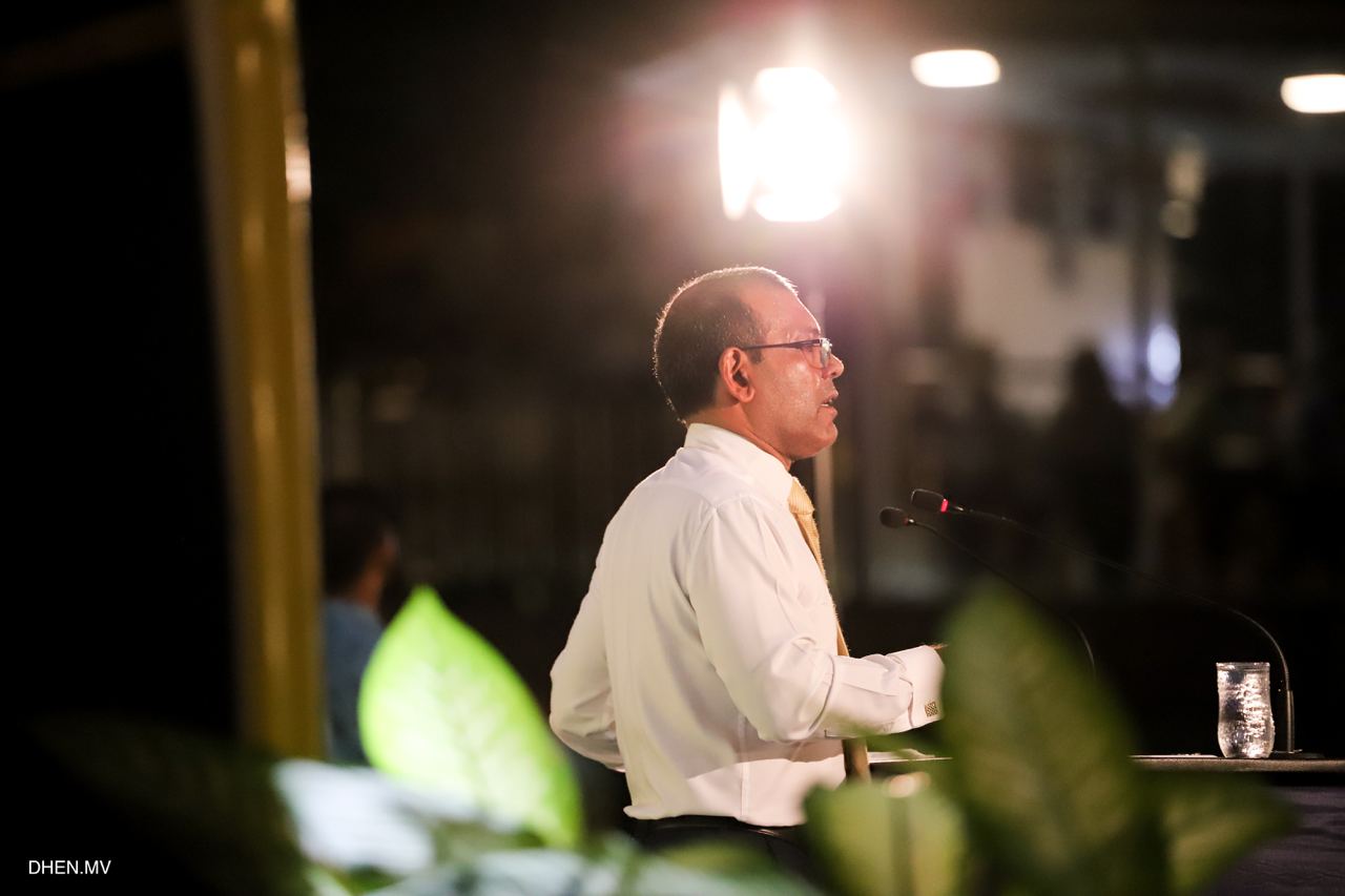 އާ ޕާޓީއެއް ނުހަދާނަން، ދެ ފެކްޝަނަށް ފުރުސަތު އޮންނަން ޖެހޭނެ: ރައީސް ނަޝީދު